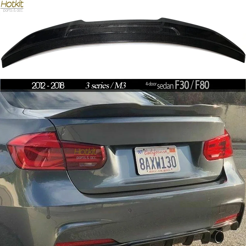 3*3 High-kick Carbon Fiber Rear Trunk Spoiler Car Wing for BMW F30 3 Series 2012 - 2018 & F80 M3 2015 - 2019 Fitment Guaranteed
3*3 High-kick Carbon Fiber Rear Trunk Spoiler Car Wing for BMW F30 3 Series 2012 - 2018 & F80 M3 2015 - 2019 Fitment Guaranteed