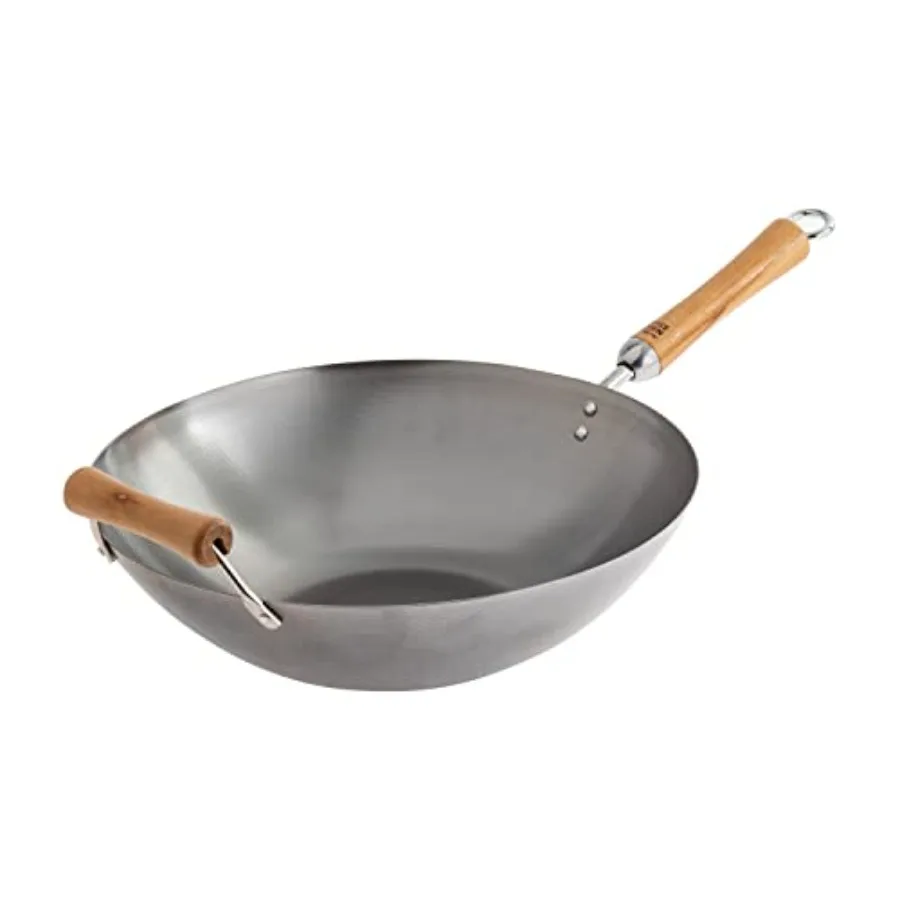 Classic Series 14-Inch Carbon Steel Wok with Birch Handles
Classic Series 14-Inch Carbon Steel Wok with Birch Handles