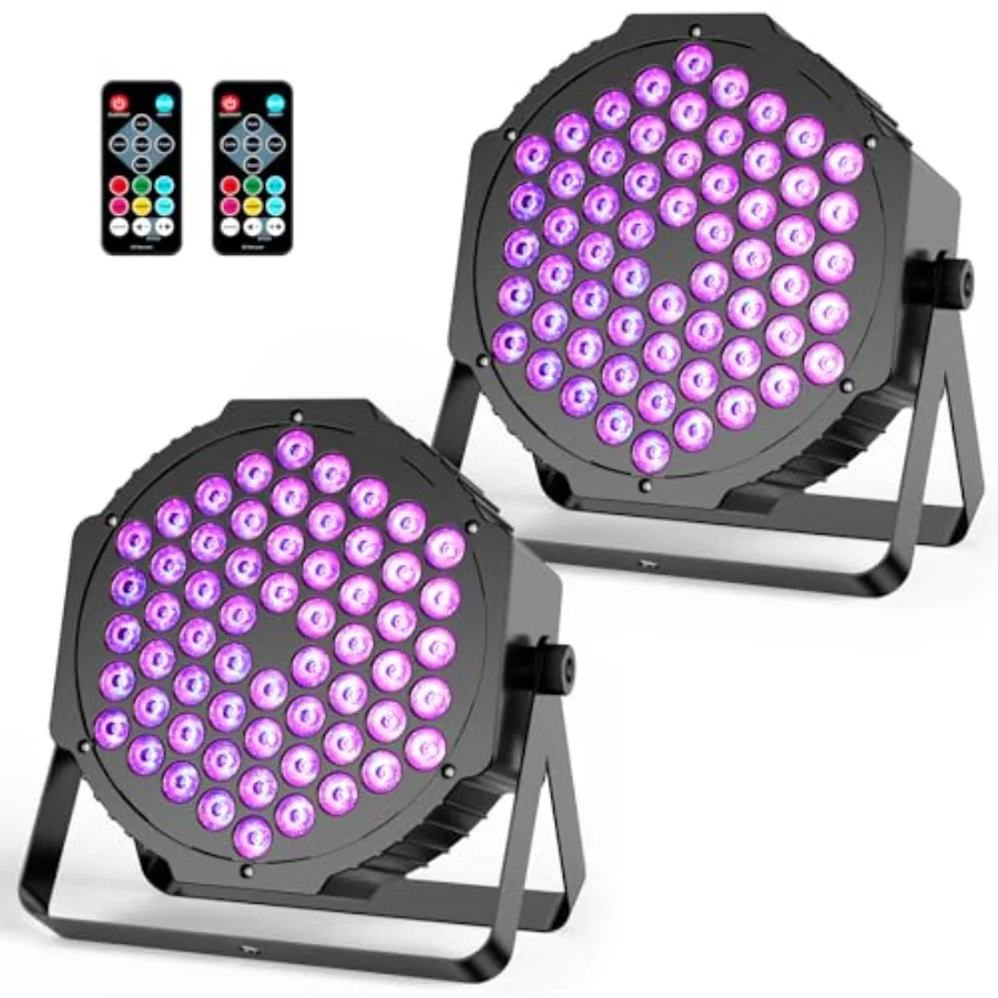 RGB LED Par Stage Lights: 90W Brightness Adjustable - Remote DMX Control - Sound Activated Music Sync - Par Can Lights Great fo
RGB LED Par Stage Lights: 90W Brightness Adjustable - Remote DMX Control - Sound Activated Music Sync - Par Can Lights Great fo