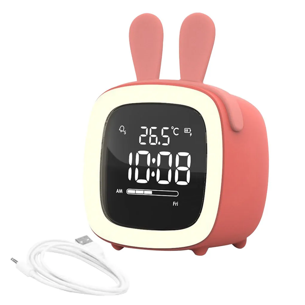Cartoon Mini Alarm Clock Student Silent Bedroom Night Light Kids Digital Lighting Table Lamp Type 1
Cartoon Mini Alarm Clock Student Silent Bedroom Night Light Kids Digital Lighting Table Lamp Type 1