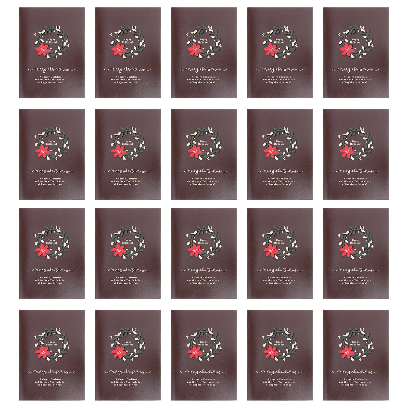 20 Sets Merry Christmas Cards with Envelopes Blank Holiday Greeting Cards Xmas Blessing Christmas Wreath Cardstock for Wishes 
20 Sets Merry Christmas Cards with Envelopes Blank Holiday Greeting Cards Xmas Blessing Christmas Wreath Cardstock for Wishes