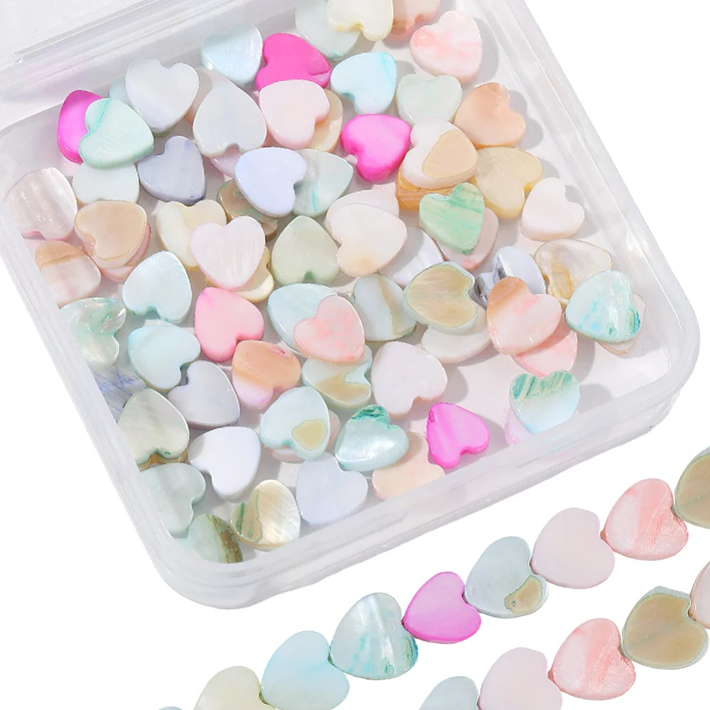2 Strands Macaron Color Shell Beads Strands Dyed Mixed Color Heart 8~9.5x8~9.5x2~3.5mm Hole: 0.5mm 49pcs/strand
2 Strands Macaron Color Shell Beads Strands Dyed Mixed Color Heart 8~9.5x8~9.5x2~3.5mm Hole: 0.5mm 49pcs/strand