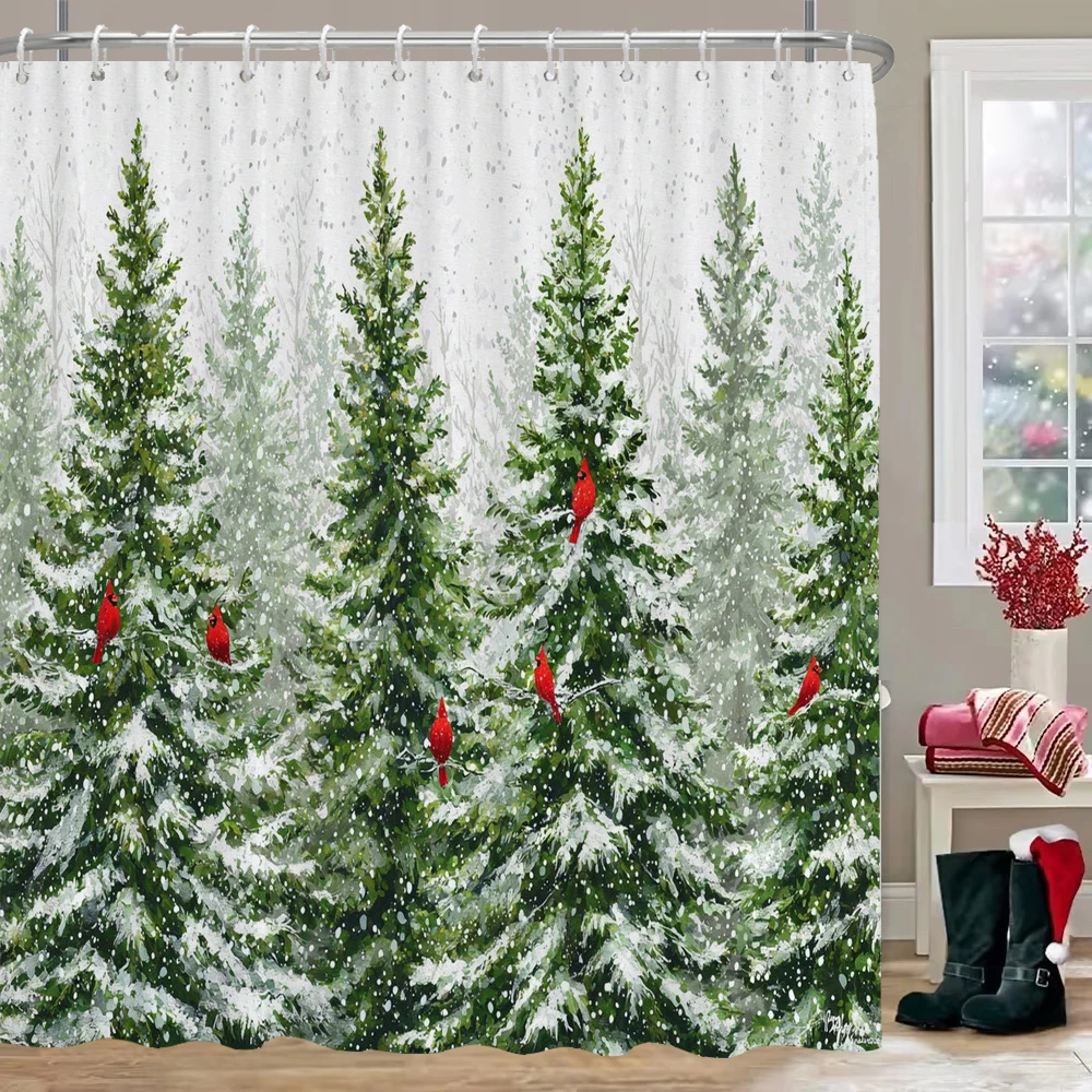 1pc Christmas Tree Print Waterproof Shower Curtain Bathe Partition Hanging Curtain with 12 Hooks Multiple Sizes Machine Washable
1pc Christmas Tree Print Waterproof Shower Curtain Bathe Partition Hanging Curtain with 12 Hooks Multiple Sizes Machine Washable