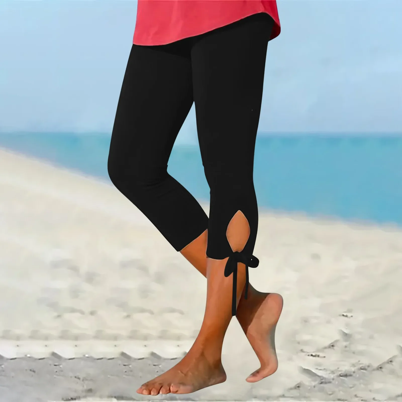 Pants Sporty Ladies Elastic Waist Slim Capri Pants Bottoms Cropped Trousers Women Elasticity Sporty Trousers for Jogging
Pants Sporty Ladies Elastic Waist Slim Capri Pants Bottoms Cropped Trousers Women Elasticity Sporty Trousers for Jogging