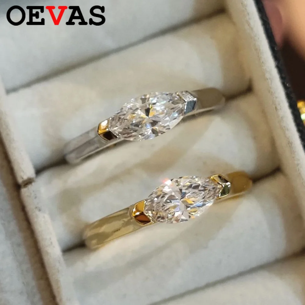 OEVAS 1CT кольцо с муассанитом огранки маркизы для женщин, 100% серебряная пластина S925, золото 18 карат, свадебные ювелирные изделия, подарок
OEVAS 1CT кольцо с муассанитом огранки маркизы для женщин, 100% серебряная пластина S925, золото 18 карат, свадебные ювелирные изделия, подарок