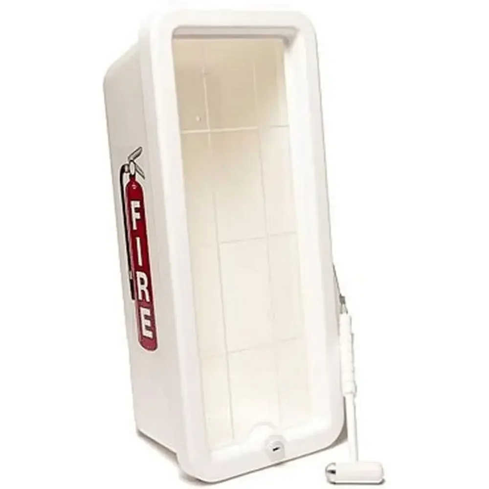 11001-H White Plastic Chie ire Extinguisher Cabinet or 10 lb. Extinguisher, with Hammer and Cylinder Lock
11001-H White Plastic Chie ire Extinguisher Cabinet or 10 lb. Extinguisher, with Hammer and Cylinder Lock
