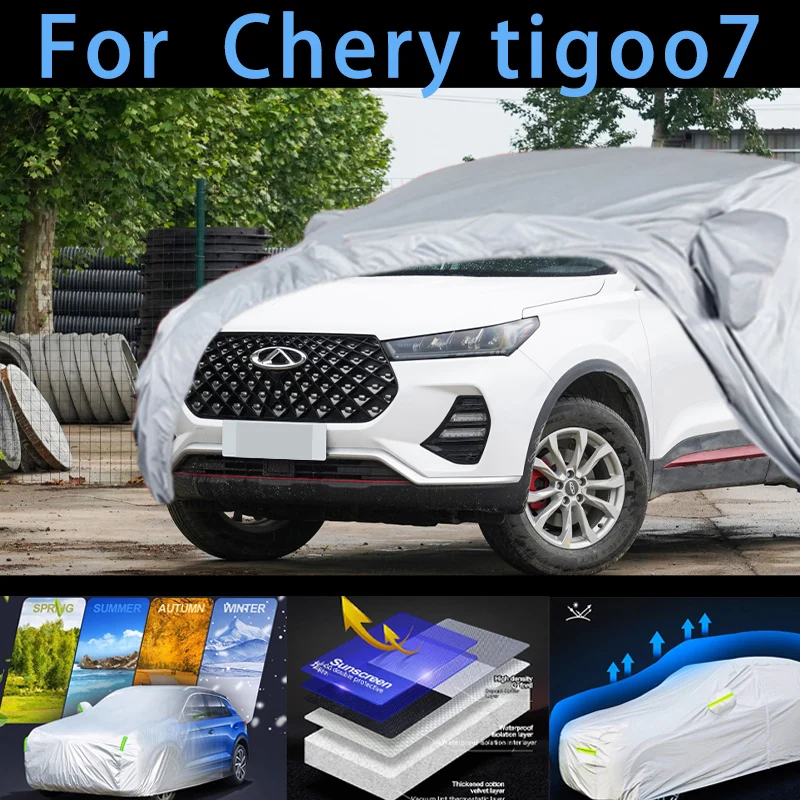 For Chery tigoo7 Outdoor Protection Full Car Covers Snow Cover Sunshade Waterproof Dustproof Exterior Car cover protection
For Chery tigoo7 Outdoor Protection Full Car Covers Snow Cover Sunshade Waterproof Dustproof Exterior Car cover protection