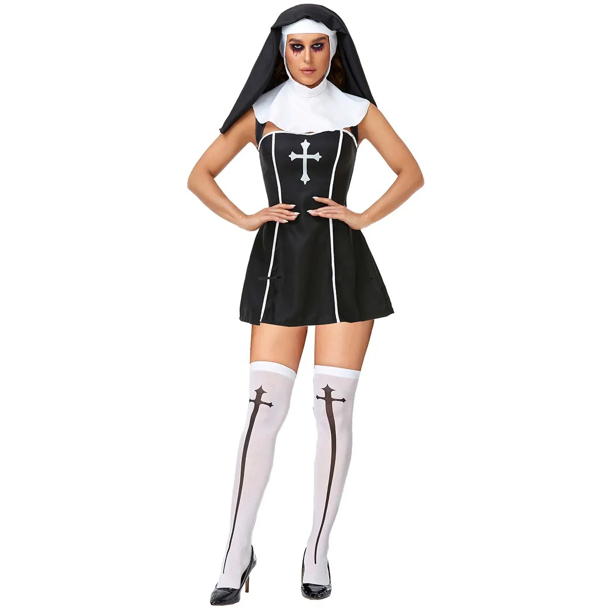 Хэллоуин Пурим церковь христианский католический миссионер злой костюм монахини сестры священника
Хэллоуин Пурим церковь христианский католический миссионер злой костюм монахини сестры священника