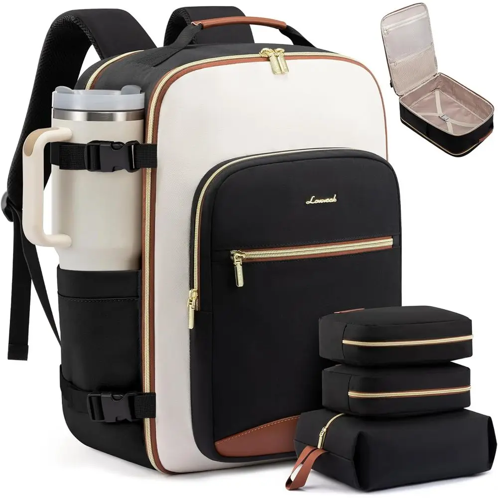50L Large Travel Backpack, Carry-On Approved, Waterproof, Fits 18 Laptop, TSA-Friendly, 3 Packing Cubes Included
50L Large Travel Backpack, Carry-On Approved, Waterproof, Fits 18 Laptop, TSA-Friendly, 3 Packing Cubes Included