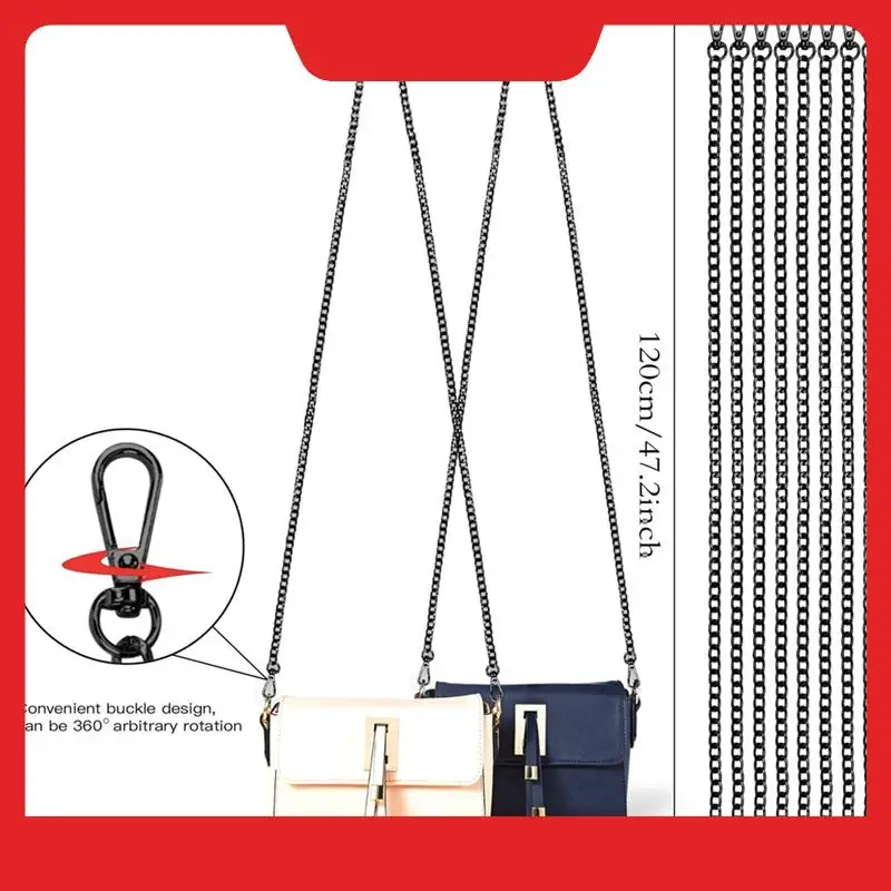 8 PCS Purse Chain Replacement Handbag Chains Metal DIY Shoulder Body Bag Chain 47 Inch Black
8 PCS Purse Chain Replacement Handbag Chains Metal DIY Shoulder Body Bag Chain 47 Inch Black