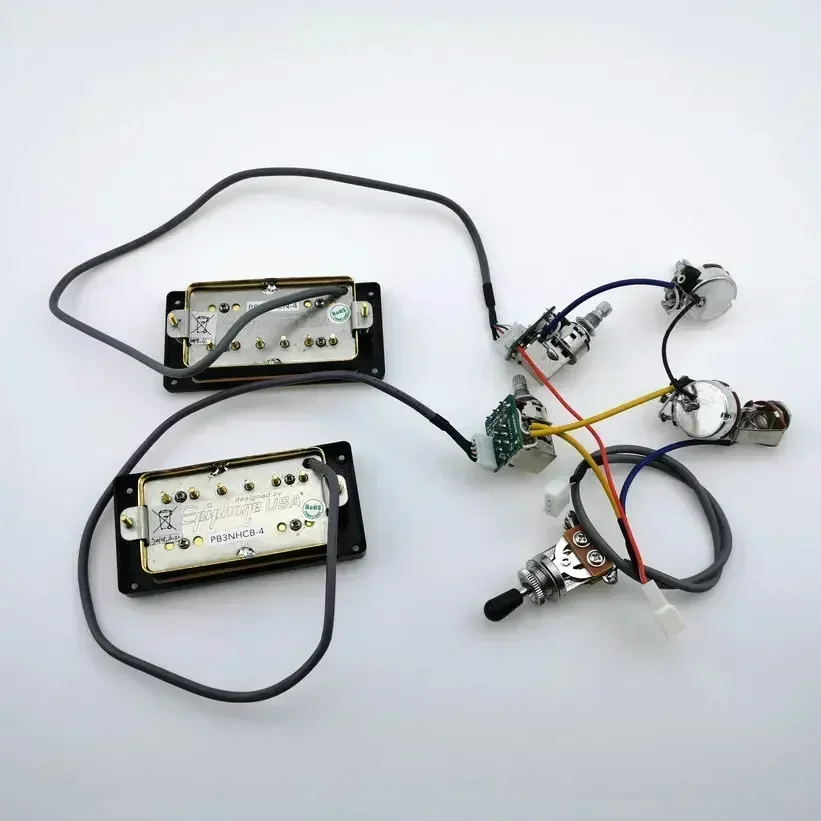 QX Music Store - 1 Set of Standard ProBucker N and B Alnico Electric Guitar Humbucker Pickups with Professional Wiring Harness
QX Music Store - 1 Set of Standard ProBucker N and B Alnico Electric Guitar Humbucker Pickups with Professional Wiring Harness