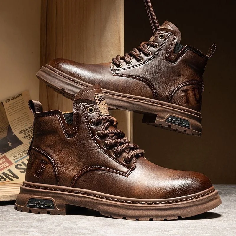 Men's Low-Top Boots Spring Business Casual Waterproof Leather Shoes Trendy British Style Workwear Comfortable Breathable
Men's Low-Top Boots Spring Business Casual Waterproof Leather Shoes Trendy British Style Workwear Comfortable Breathable