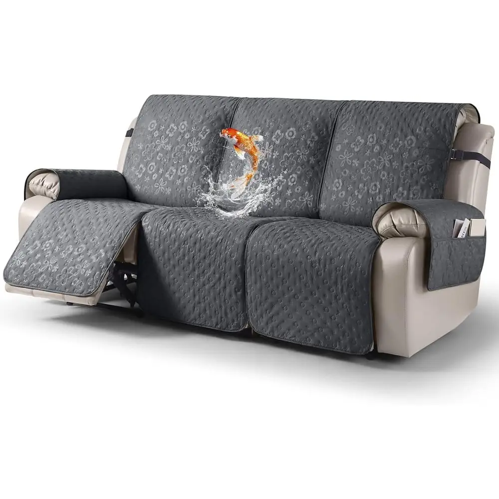 3-Piece Washable Recliner Sofa Cover Set with Non-Slip Protection for 3 Seater Gray Couch
3-Piece Washable Recliner Sofa Cover Set with Non-Slip Protection for 3 Seater Gray Couch