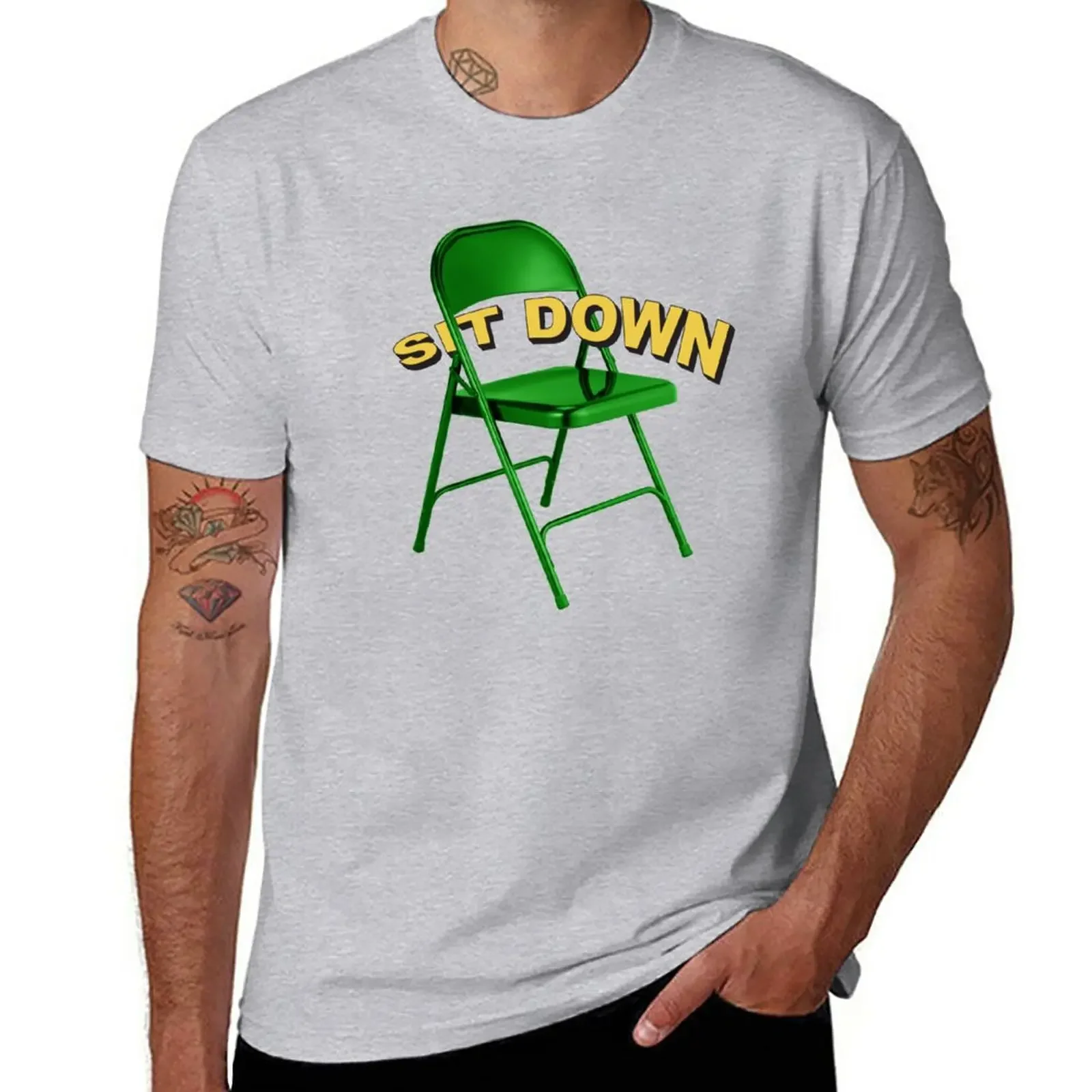 New Sit Down Folding Chair. T-Shirt tops custom t shirt Tee shirt blank t shirts black t shirts for men
New Sit Down Folding Chair. T-Shirt tops custom t shirt Tee shirt blank t shirts black t shirts for men