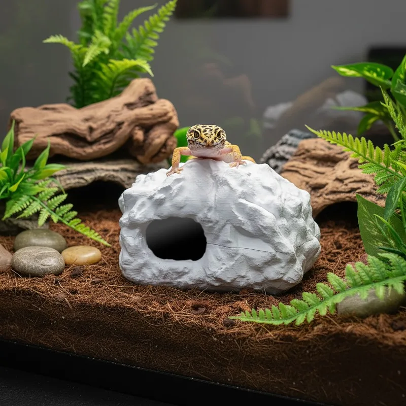 3D Printed Reptile Hideaway Habitat Cave Terrarium Decor Shelter for Gecko Lizard Snake Small Reptile Pet Tank Accessories
3D Printed Reptile Hideaway Habitat Cave Terrarium Decor Shelter for Gecko Lizard Snake Small Reptile Pet Tank Accessories