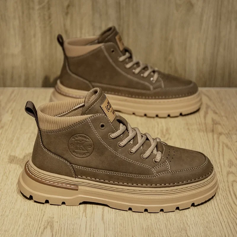 Men Ankle Boots Retro British High-top Men Boots Stylish Luxury High-top High Quality Leather Shoes Outdoor Men Motorcycle Shoes
Men Ankle Boots Retro British High-top Men Boots Stylish Luxury High-top High Quality Leather Shoes Outdoor Men Motorcycle Shoes