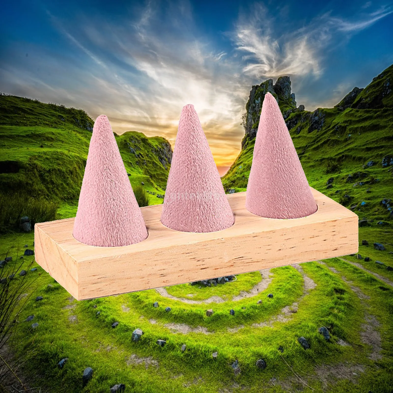 Cone Shaped Rings Holder Jewellery Storage Rack Wooden Fashion Rings Display Stand for Anniversary Countertop Wedding Dorm Home
Cone Shaped Rings Holder Jewellery Storage Rack Wooden Fashion Rings Display Stand for Anniversary Countertop Wedding Dorm Home