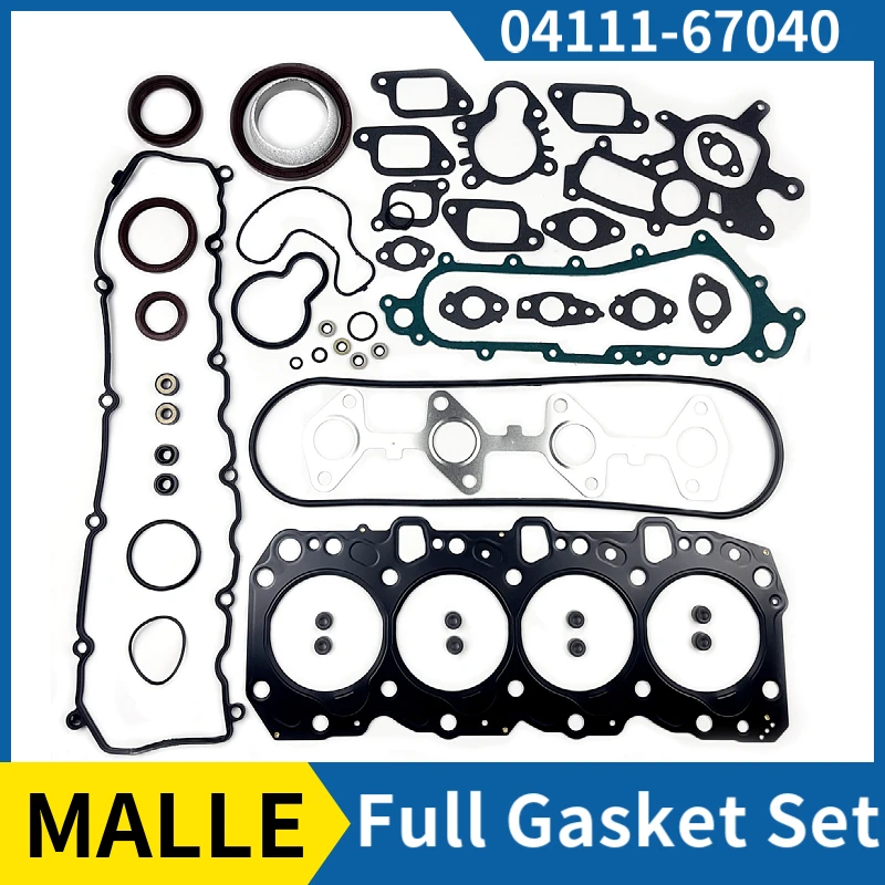 Engine 1KZTE Full Gasket Set for Toyota LAND CRUISER 90 1KZ Cylinder Head Gasket Overhaul Repair Kit 04111-67040 Car Accessories
Engine 1KZTE Full Gasket Set for Toyota LAND CRUISER 90 1KZ Cylinder Head Gasket Overhaul Repair Kit 04111-67040 Car Accessories