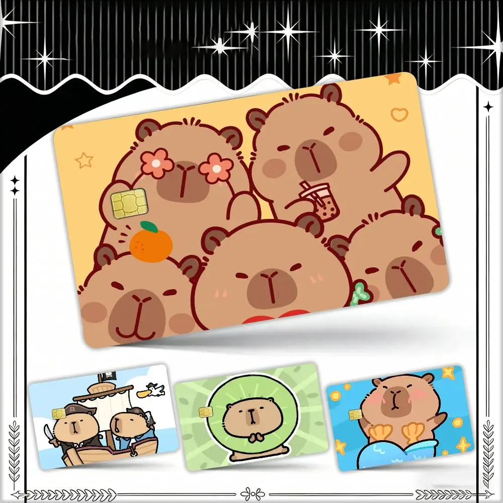 Cute Capybara Household Waterproof Film Skin Cover Credit Card Stickers Debit Front Bank Bus Pass
Cute Capybara Household Waterproof Film Skin Cover Credit Card Stickers Debit Front Bank Bus Pass