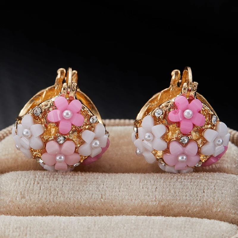 New Personalized Creative Pink Color Flower Drop Earrings, Suitable for Women Temperament Daily Hundred with Accessories Gift
New Personalized Creative Pink Color Flower Drop Earrings, Suitable for Women Temperament Daily Hundred with Accessories Gift