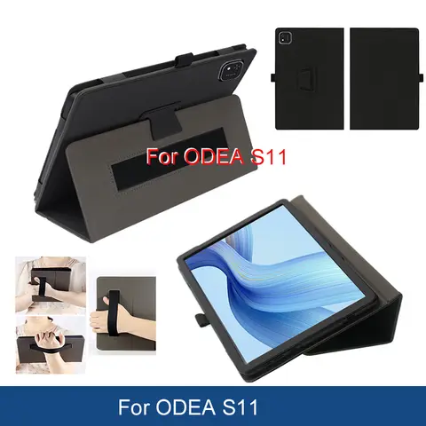 Hand Strap Case For ODEA S11 with For ODEA S11 10.95'' Tablet PC PU Leather Magnetic Case Cover