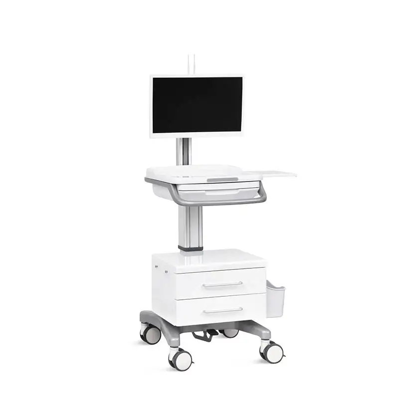 SKR-R02 Factory Aluminum Ally 2 Drawers Hospital ICU Nursing Adjustable Laptop Computer Cart
SKR-R02 Factory Aluminum Ally 2 Drawers Hospital ICU Nursing Adjustable Laptop Computer Cart