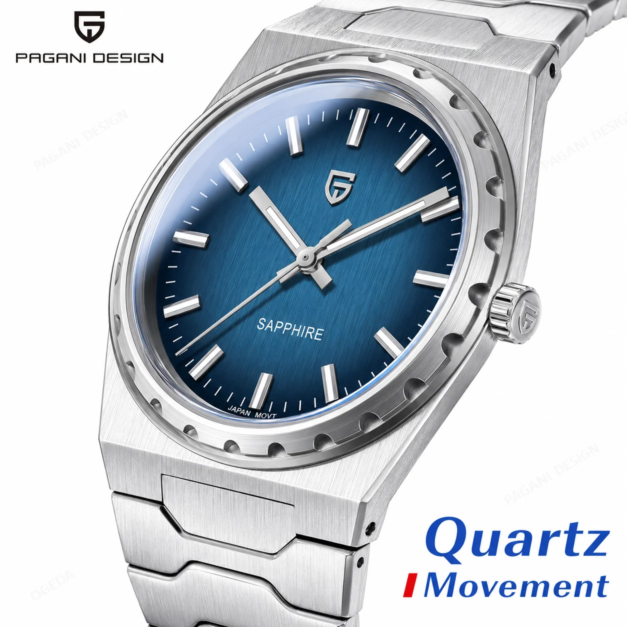 PAGANI DESIGN Men's Quartz Watch TMI VJ21 Ultra Thin 7mm Blue Dial Sapphire Crystal 316L Steel Ceramic Bezel Luminous
PAGANI DESIGN Men's Quartz Watch TMI VJ21 Ultra Thin 7mm Blue Dial Sapphire Crystal 316L Steel Ceramic Bezel Luminous