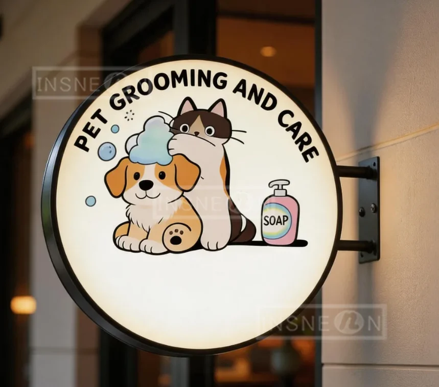 Custom LED Sign Logo Lightbox Illuminated Business Display Pet Store Premium Double-sided Box Round Outdoor Original Advertising
Custom LED Sign Logo Lightbox Illuminated Business Display Pet Store Premium Double-sided Box Round Outdoor Original Advertising