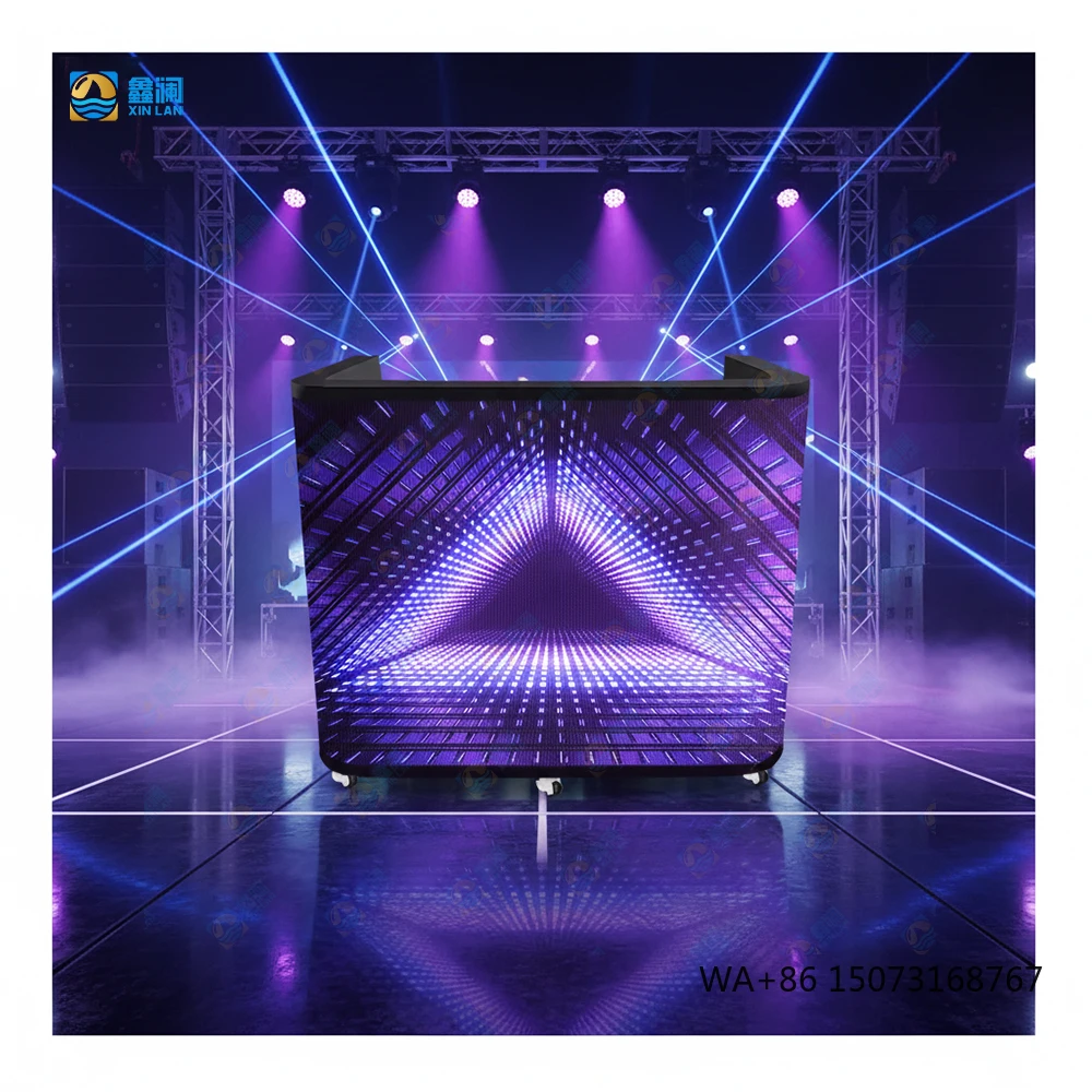 Mobile Curved LED DJ Booth Stand High Brightness Custom Size Portable Professional Video Wall Display for Shopping Mall
Mobile Curved LED DJ Booth Stand High Brightness Custom Size Portable Professional Video Wall Display for Shopping Mall