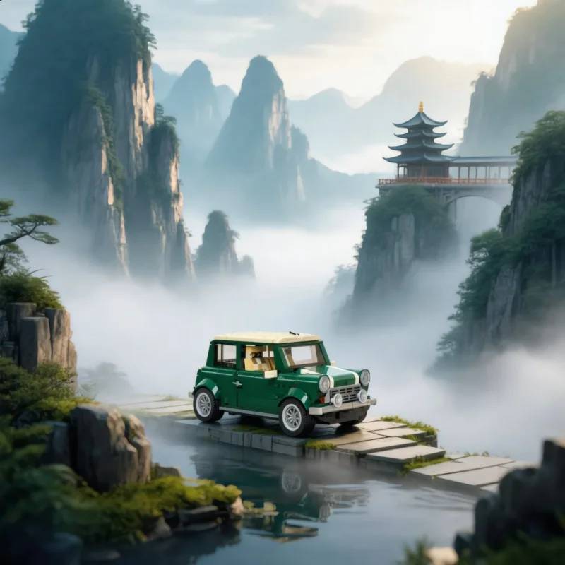 1077 Pieces of new green car MK VII RV model van creative driving building block model christmas birthday gift
1077 Pieces of new green car MK VII RV model van creative driving building block model christmas birthday gift