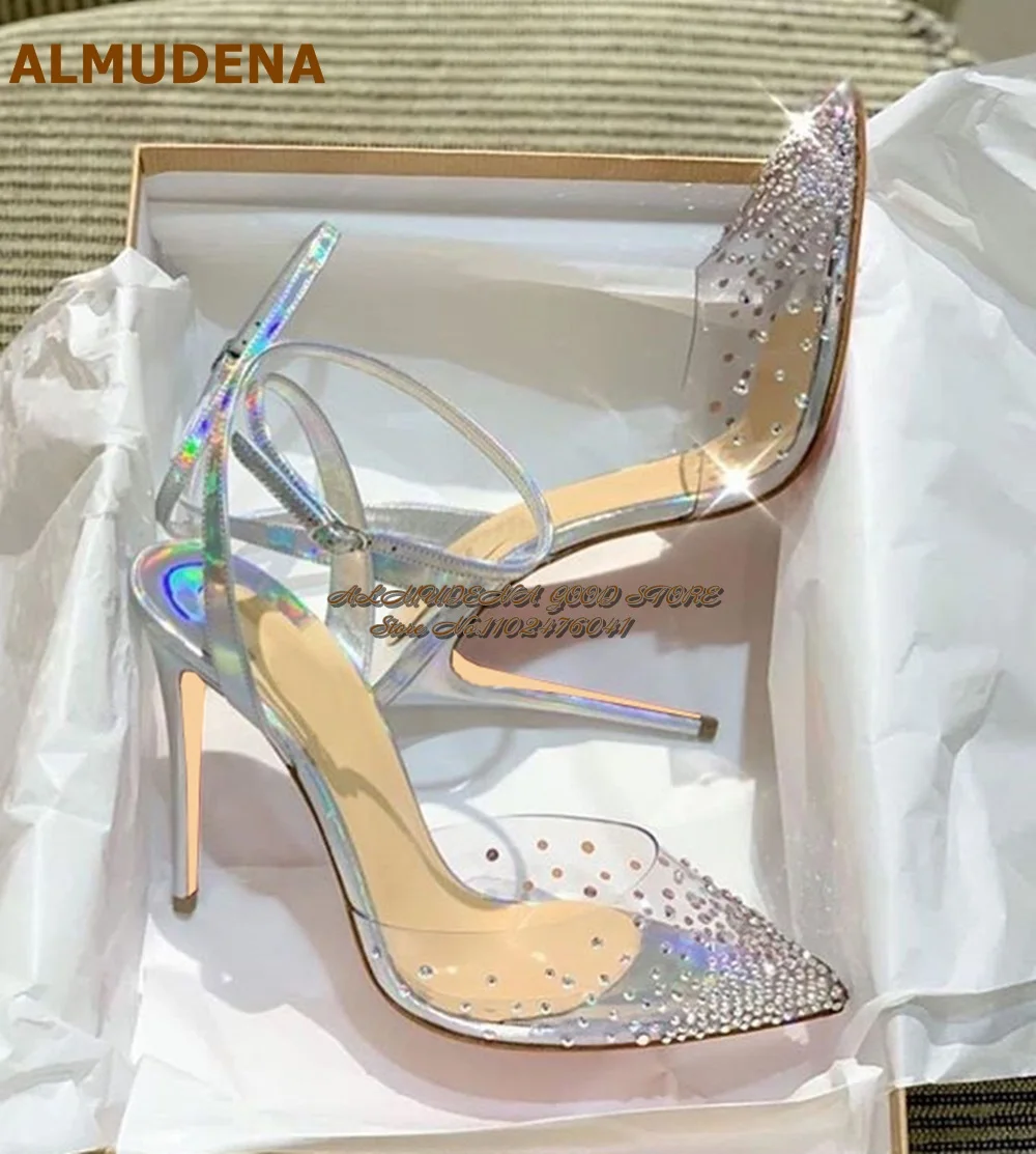 ALMUDENA Neon Yellow Black Silver PVC Crystal Wedding Shoes Hologram Iridescent 12cm Stiletto Heels Slingback Rhinestone Pumps
ALMUDENA Neon Yellow Black Silver PVC Crystal Wedding Shoes Hologram Iridescent 12cm Stiletto Heels Slingback Rhinestone Pumps