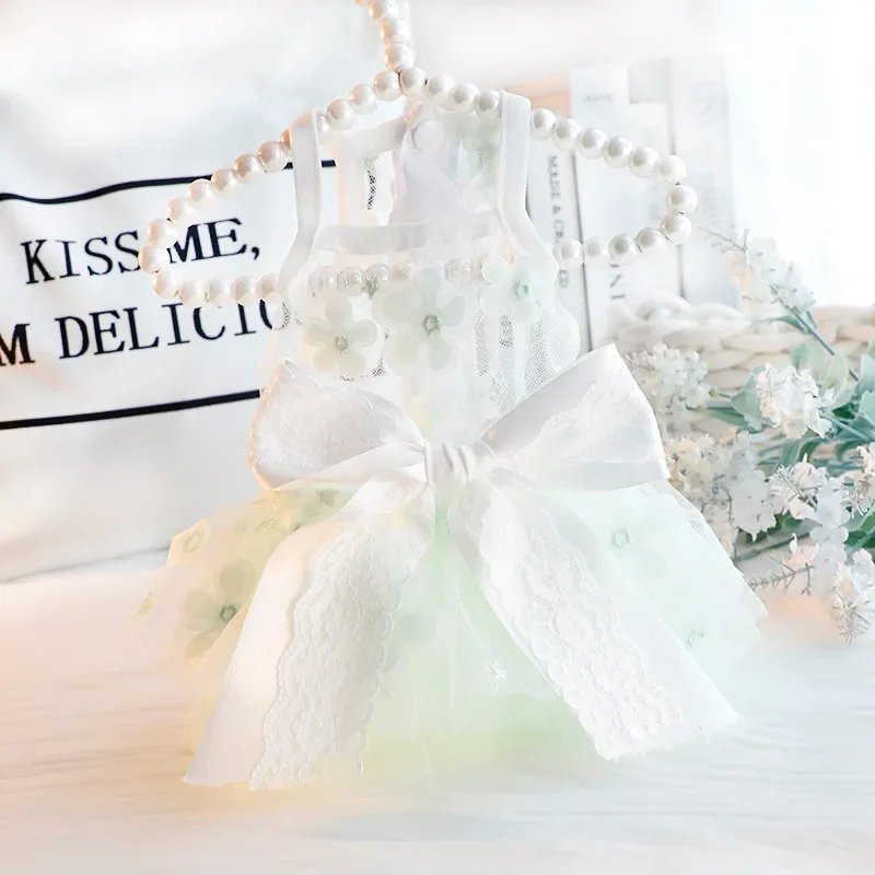 Dog Clothes Summer Thin Cat Princess Dress Green Elf Wedding Dress Small Dog Teddy Pet
Dog Clothes Summer Thin Cat Princess Dress Green Elf Wedding Dress Small Dog Teddy Pet