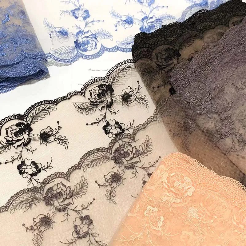 15Yards Black Blue Embroidery Lace Fabric DIY Crafts Sewing Supplies Decoration Accessories For Bikini Underware Lace
15Yards Black Blue Embroidery Lace Fabric DIY Crafts Sewing Supplies Decoration Accessories For Bikini Underware Lace