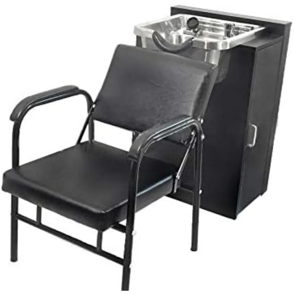 Brushed Stainless Steel Shampoo Bowl Total Package w/Floor Cabinet & Chair TLC-1167FC-216
Brushed Stainless Steel Shampoo Bowl Total Package w/Floor Cabinet & Chair TLC-1167FC-216
