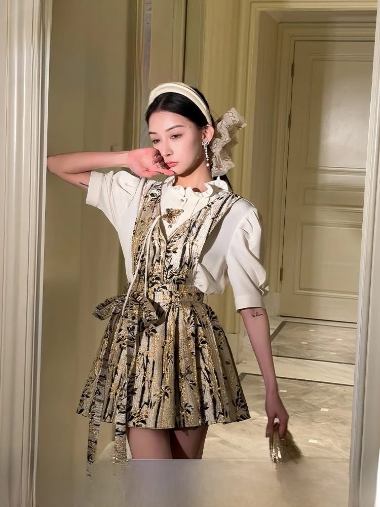 PITAO Original Shirt And Skirt Set New Chinese Style Vintage Fashion Women's Ensemble Summer Spring Seasonal Wear
PITAO Original Shirt And Skirt Set New Chinese Style Vintage Fashion Women's Ensemble Summer Spring Seasonal Wear