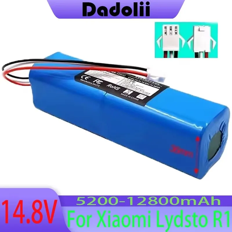 14.4V 12800mAh Replacement Battery for Xiaomi Lydsto R1 Robot Vacuum-High-Capacity Li-ion Battery with BMS Protection 2000+ Long
14.4V 12800mAh Replacement Battery for Xiaomi Lydsto R1 Robot Vacuum-High-Capacity Li-ion Battery with BMS Protection 2000+ Long