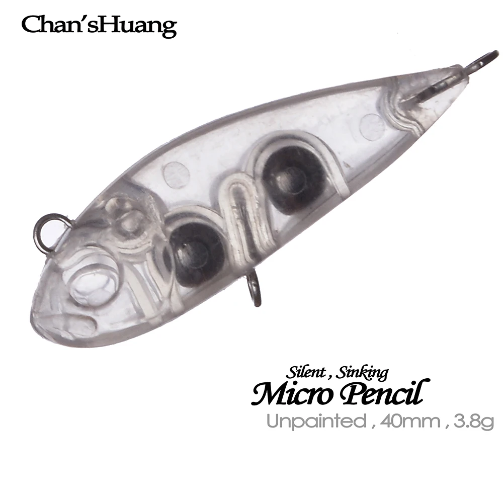 Chan’sHuang 30PCS Unpainted Blanks Bait 3.8g/40mm Sinking Silent Mirco Pencil Artificial Fishing Lure
Chan’sHuang 30PCS Unpainted Blanks Bait 3.8g/40mm Sinking Silent Mirco Pencil Artificial Fishing Lure
