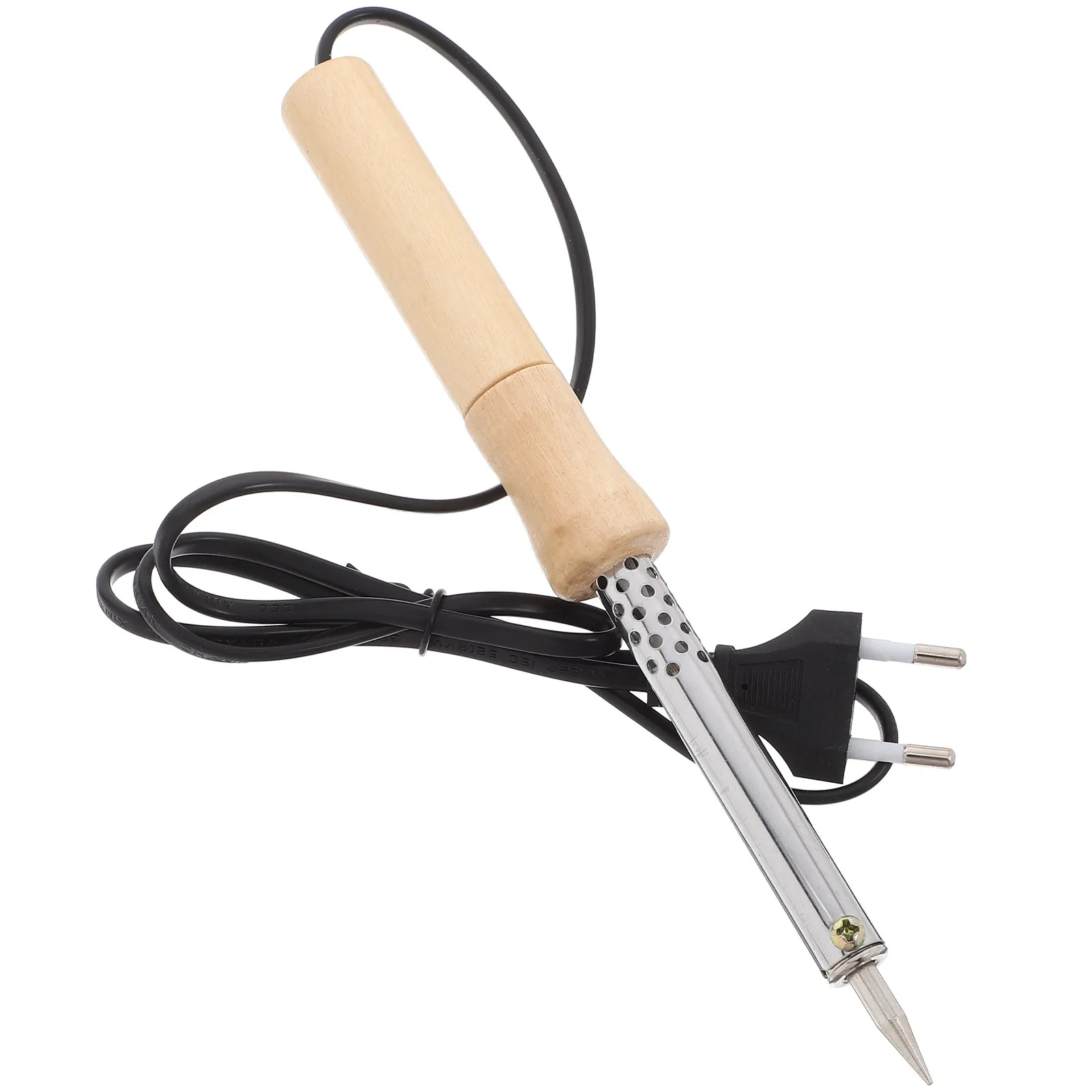 60W High Power Soldering Iron Handle with Precision Tip Nickel Heating Core Comfortable Wooden Grip for Electronics Jewelry DIY
60W High Power Soldering Iron Handle with Precision Tip Nickel Heating Core Comfortable Wooden Grip for Electronics Jewelry DIY