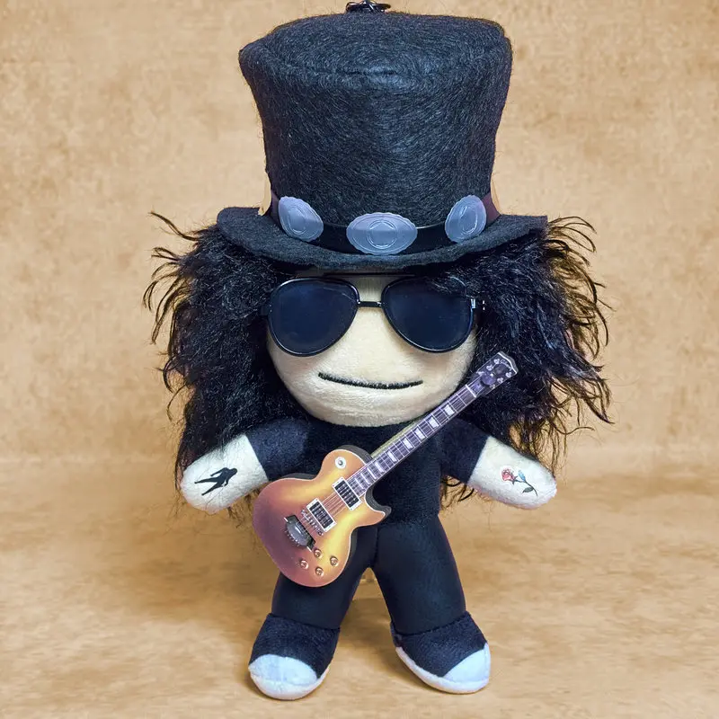 Guns N Roses Slash Plush Doll Keychain Hard Rock Guitarist Stuffed Toy Pendant For Rock Music Fans Collection Gift
Guns N Roses Slash Plush Doll Keychain Hard Rock Guitarist Stuffed Toy Pendant For Rock Music Fans Collection Gift
