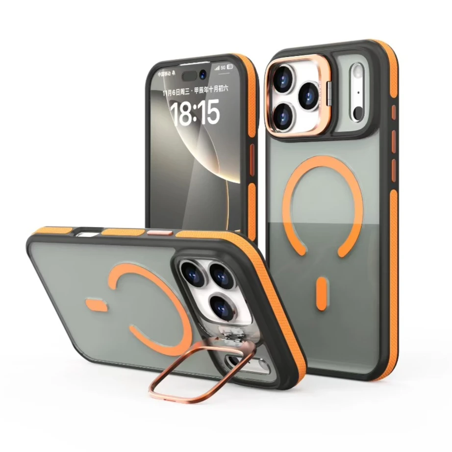 Luxury Magnetic Non-Slip Edge Lens Holder Phone Case For iPhone 16 15 14 13 12 11 17Pro Max Plus Air Magnetic Cover For Magsafe
Luxury Magnetic Non-Slip Edge Lens Holder Phone Case For iPhone 16 15 14 13 12 11 17Pro Max Plus Air Magnetic Cover For Magsafe
