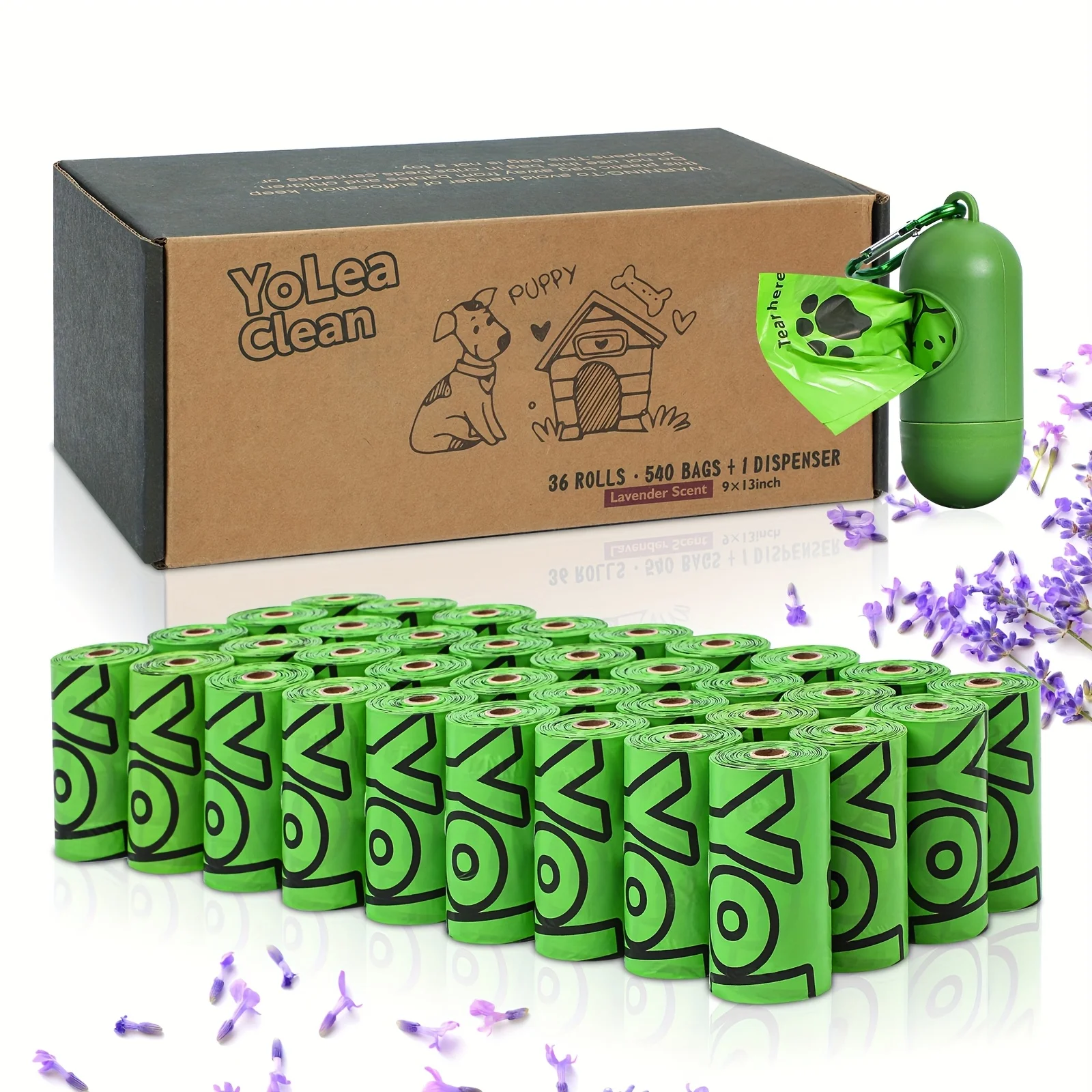 Yuli Clean 36 Rolls with 540pcs, Lavender Scented Pet Waste Bags, Dog Poop Bags, Diaper Trash Bags, Trash Bags, Pet Waste Bags, Outdoor Supplies, Pet Products
Yuli Clean 36 Rolls with 540pcs, Lavender Scented Pet Waste Bags, Dog Poop Bags, Diaper Trash Bags, Trash Bags, Pet Waste Bags, Outdoor Supplies, Pet Products