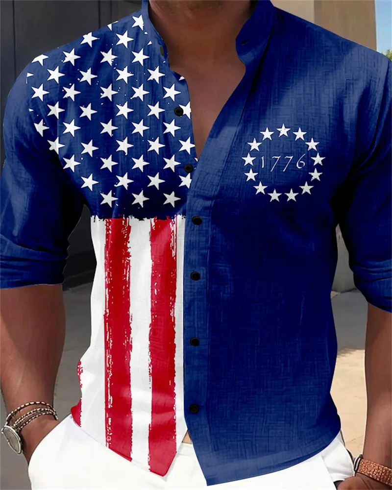 New European and American casual men's button up shirt long sleeved evening party daily outdoor street blue plus size shirt 6XL
New European and American casual men's button up shirt long sleeved evening party daily outdoor street blue plus size shirt 6XL