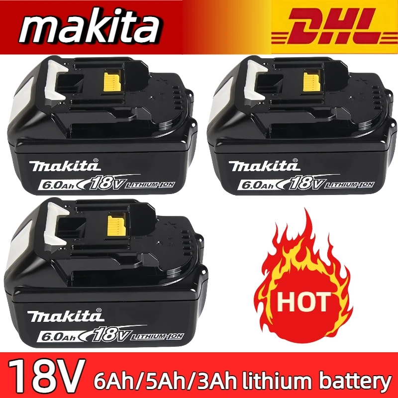 Makita 18V Battery 6.0Ah/5.0Ah Authentic original battery Rechargeable,for Makita Drill LXT400 DTW700 DTD173 DGA404 DDF487
Makita 18V Battery 6.0Ah/5.0Ah Authentic original battery Rechargeable,for Makita Drill LXT400 DTW700 DTD173 DGA404 DDF487