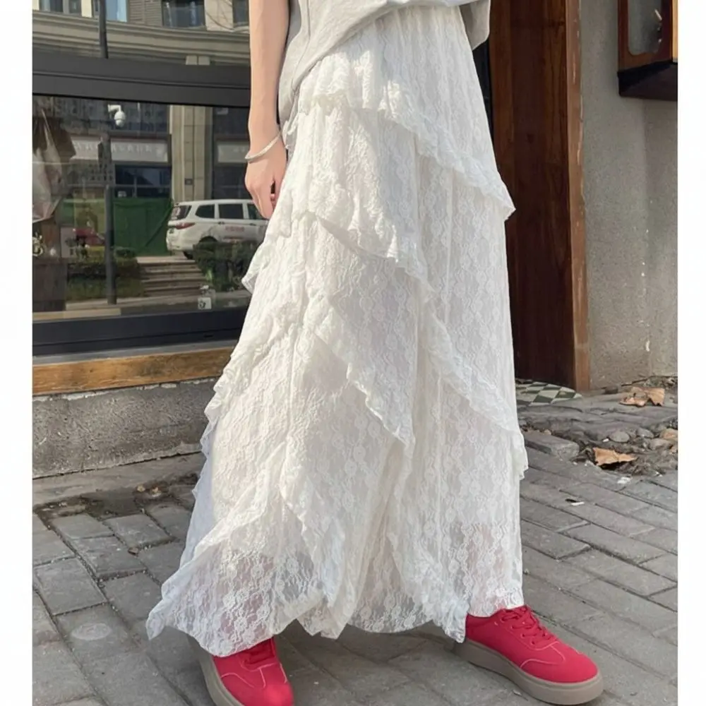 Fashion Stretchy Womens Lace Midi Skirts A-Line High Waist Lace Skirts Sweet Flowy Maxi Skirt Summer
Fashion Stretchy Womens Lace Midi Skirts A-Line High Waist Lace Skirts Sweet Flowy Maxi Skirt Summer