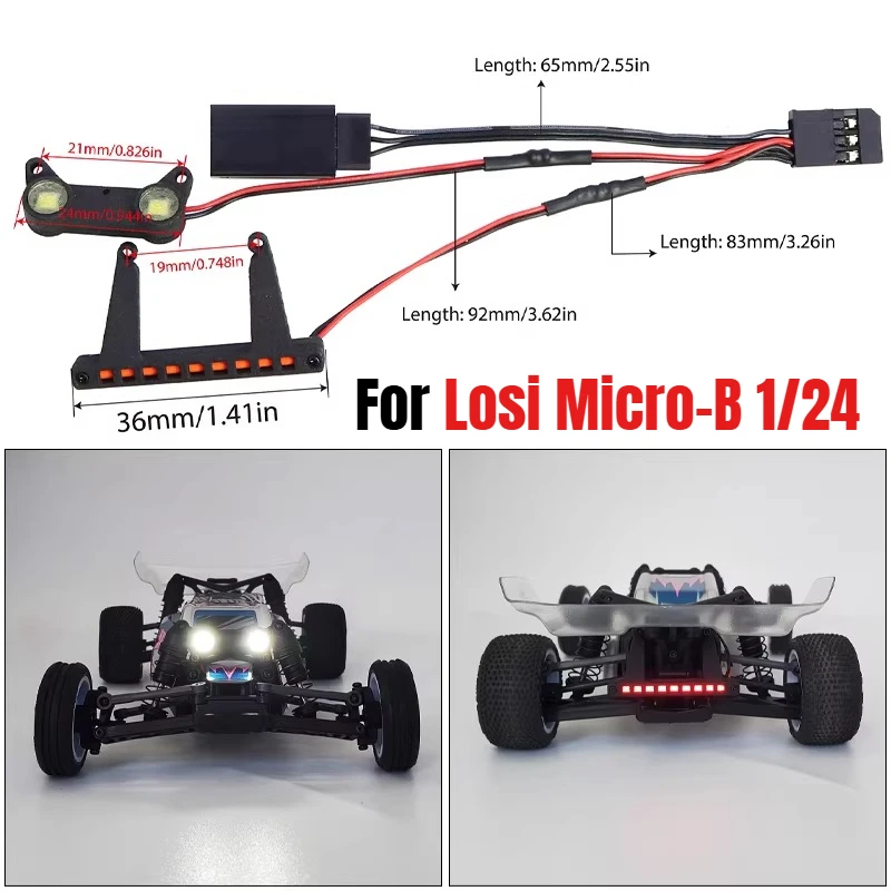 Losi Micro-B 1/24 RC Remote Control Car Spare Parts Modification Accessories LED 5V Front and Rear Lighting Assembly
Losi Micro-B 1/24 RC Remote Control Car Spare Parts Modification Accessories LED 5V Front and Rear Lighting Assembly