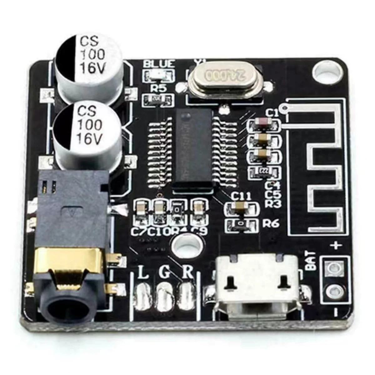 A002 VHM-314 Wireless Audio Module Auxiliary Bluetooth for 5.0 MP3 Decoder Player Board Micro-USB 5v Power Supply 30pcs
A002 VHM-314 Wireless Audio Module Auxiliary Bluetooth for 5.0 MP3 Decoder Player Board Micro-USB 5v Power Supply 30pcs