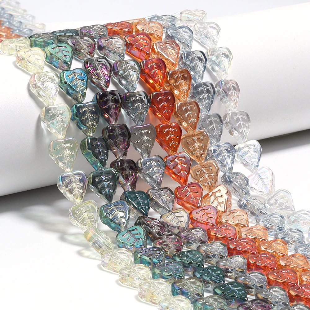 50pcs/lot Glass Beads Leaf Shaped Beads Loose Spacer Beads For Jewelry Making DIY Bracelets Necklaces Earrings Accessories
50pcs/lot Glass Beads Leaf Shaped Beads Loose Spacer Beads For Jewelry Making DIY Bracelets Necklaces Earrings Accessories