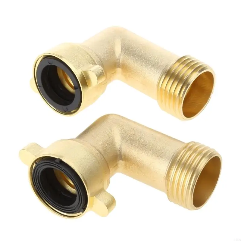 23GA Garden Hose Elbow Connectors 3/4" Heavy Duty Hose Adapter with 4 Sealed O-rings
23GA Garden Hose Elbow Connectors 3/4" Heavy Duty Hose Adapter with 4 Sealed O-rings