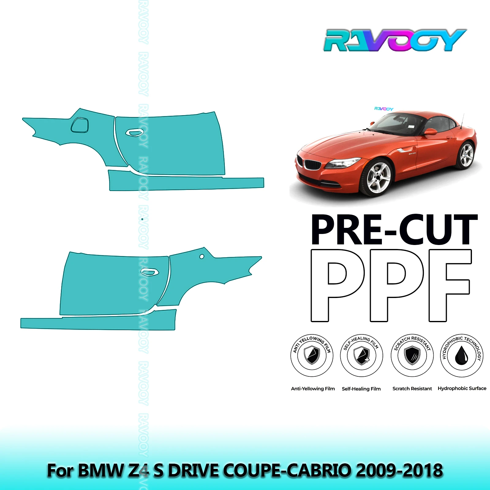 For BMW Z4 S DRIVE COUPE-CABRIO 2009-2018 8.5mil Clear Matte Pre-Cut PPF Door & A/B Pillar Kit TPU Paint Protection Film Set
For BMW Z4 S DRIVE COUPE-CABRIO 2009-2018 8.5mil Clear Matte Pre-Cut PPF Door & A/B Pillar Kit TPU Paint Protection Film Set