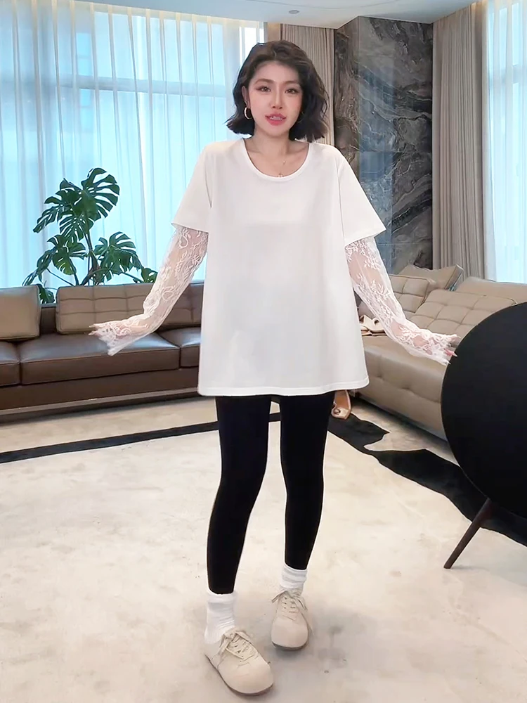 Легкая женская футболка из кружевного льна премиум-класса, свободного кроя, с круглым вырезом, для весны и лета
Легкая женская футболка из кружевного льна премиум-класса, свободного кроя, с круглым вырезом, для весны и лета